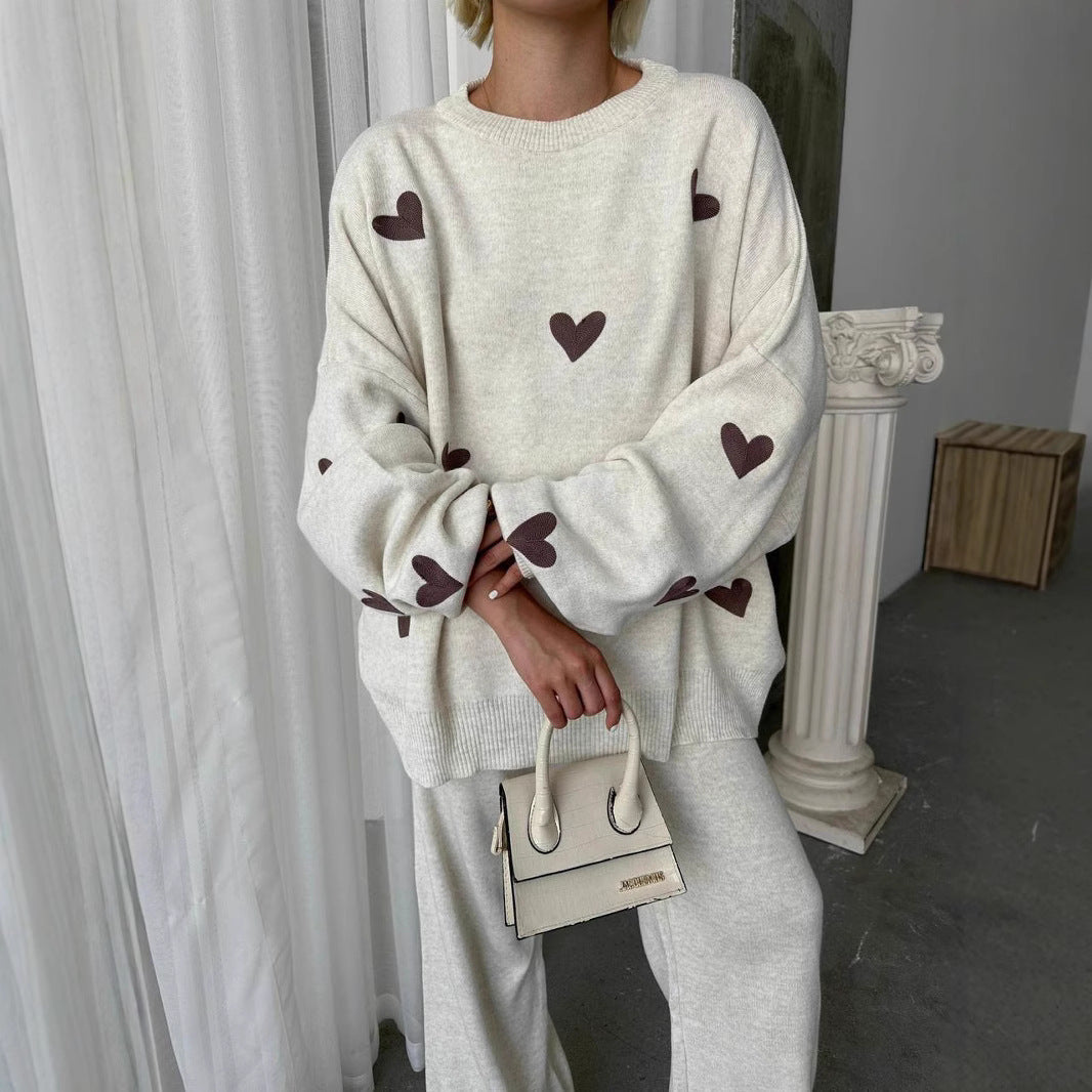 Chic Heart Knit Set by Greta 