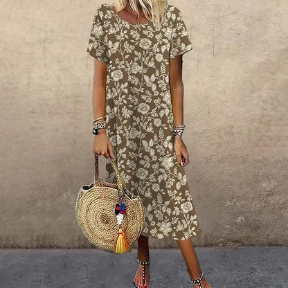 Pinterest-Inspired Greta  Summer A-Line Dress