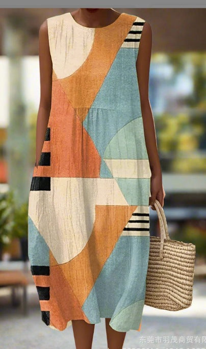 Pinterest-Inspired Greta  Sleeveless Summer Dress