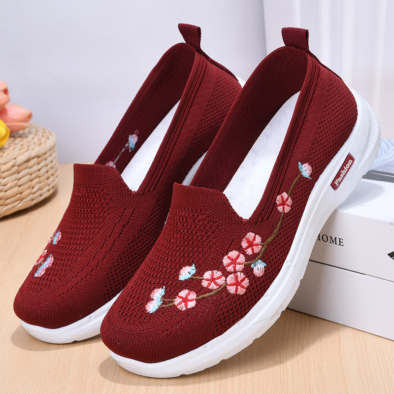 Breathable Embroidered Pumps by Greta 