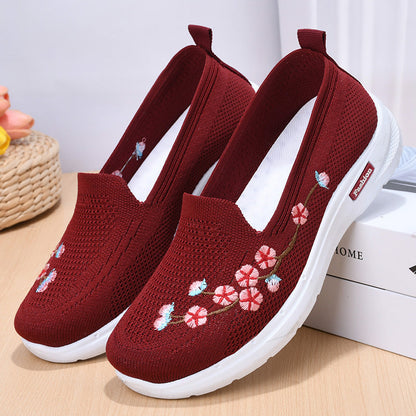 Breathable Embroidered Pumps by Greta 