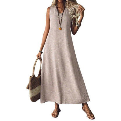 Chic Hemp Sleeveless Dress Greta 