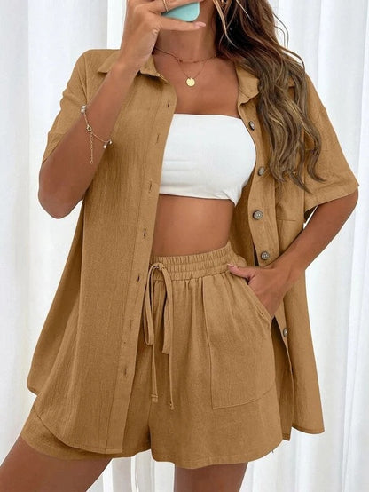 Chic Greta  Shirt & Shorts Set
