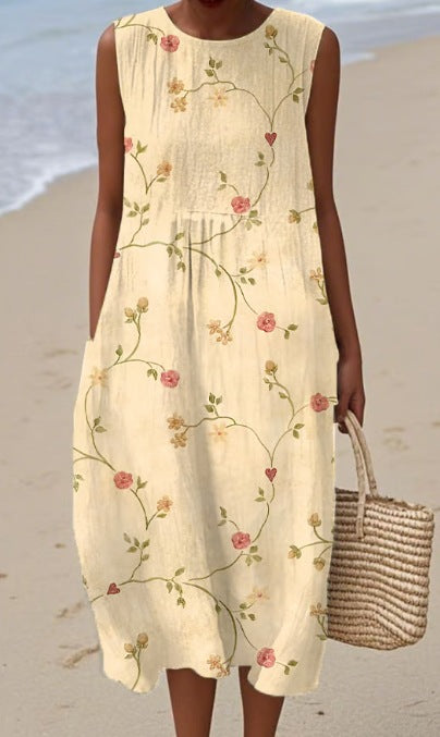 Pinterest-Inspired Greta  Sleeveless Summer Dress