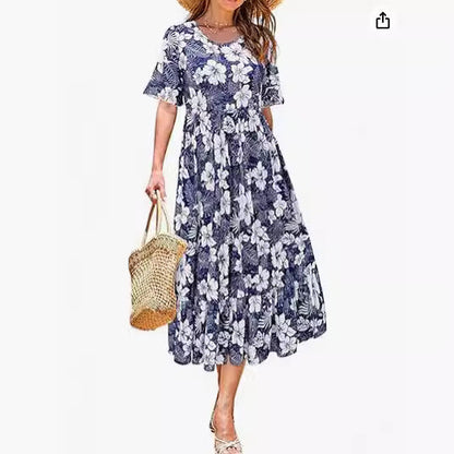 Floral Midi Greta  Summer Dress