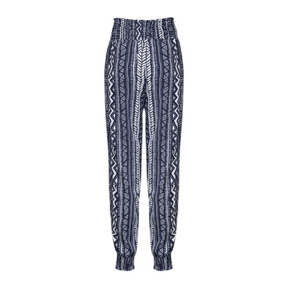 Boho High Waist Print Pants by Greta 
