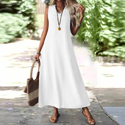 Chic Hemp Sleeveless Dress Greta 