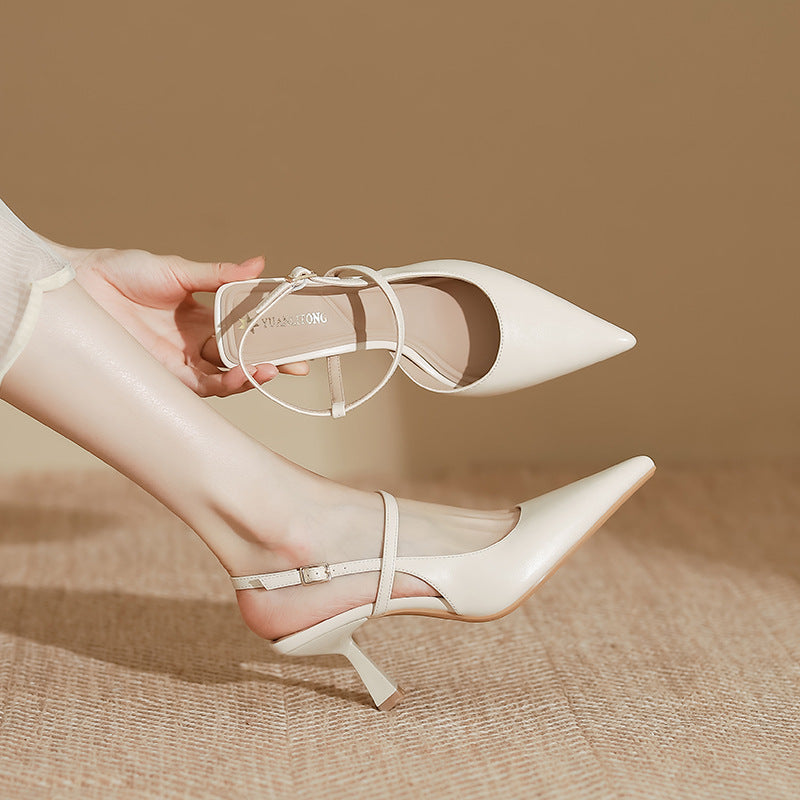 Elegant Greta  Pointed Toe High Heel Sandals