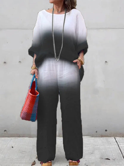 Gradient Linen Two-Piece Set by Greta 