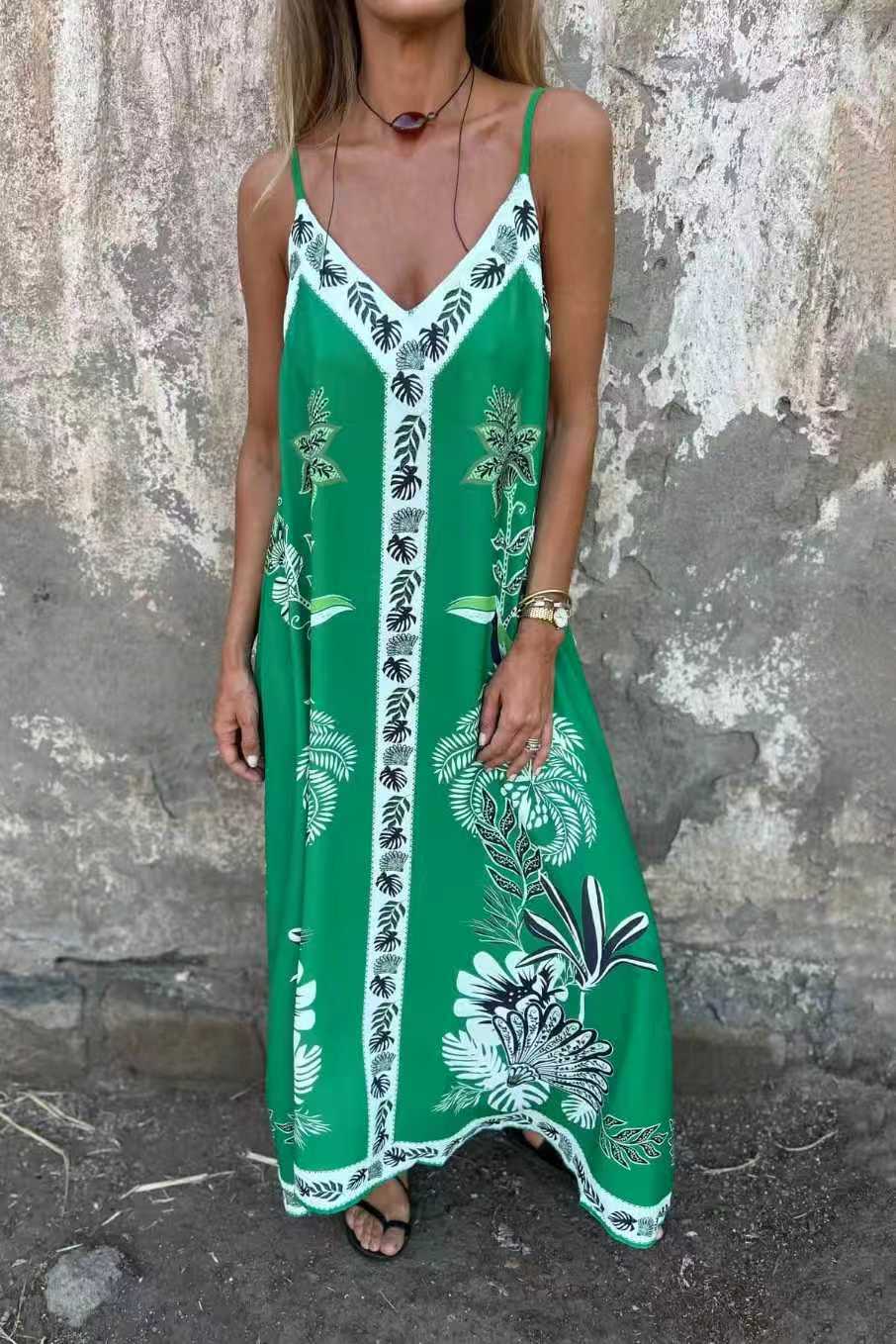 Retro Floral Greta  Printed Midi Dress