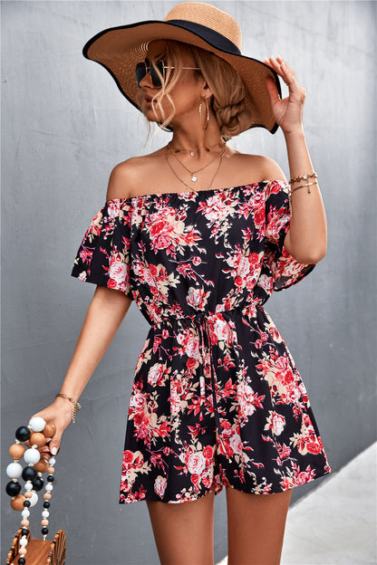 Floral Off-Shoulder Greta  Jumpsuit