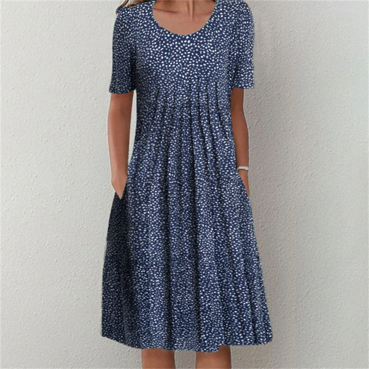 Polka Dot A-Line Dress by Greta 