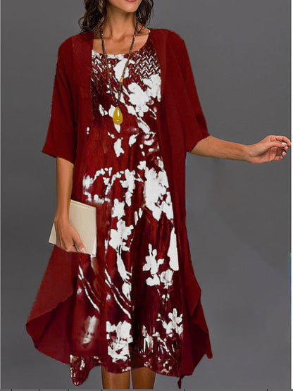Elegant Chiffon Two-Piece Dress Set by Greta 
