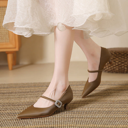 Elegant Rhinestone Heels by Greta 