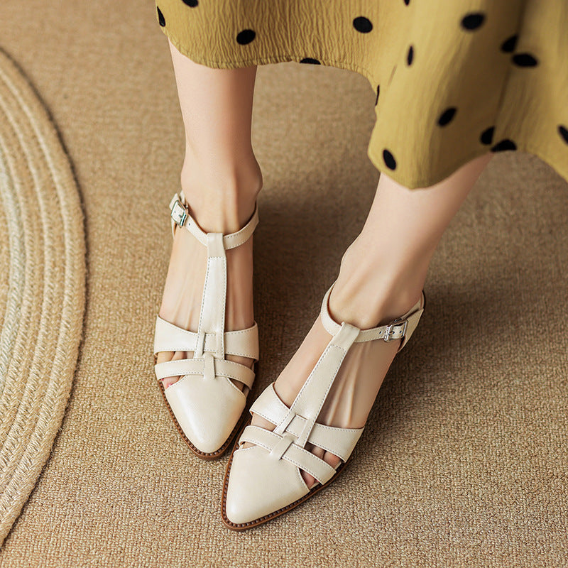 Retro Roman Closed Toe Sandals by Greta 