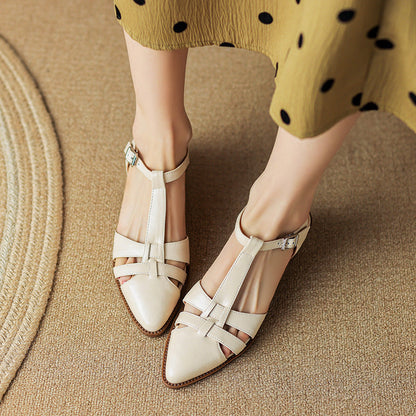 Retro Roman Closed Toe Sandals by Greta 