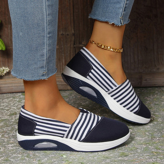 Striped Lightweight Slip-On Greta  Women's Shoes