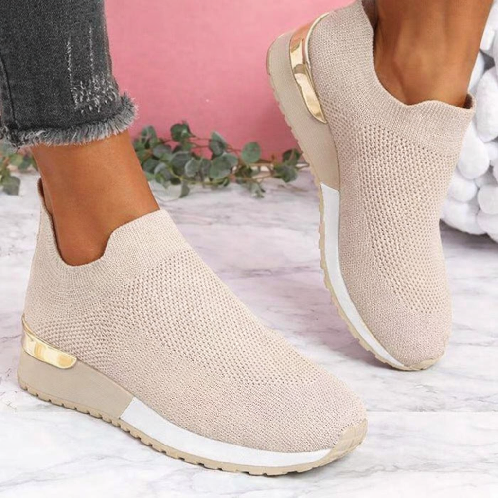 Chic Mesh Slip-On Sneakers by Greta 
