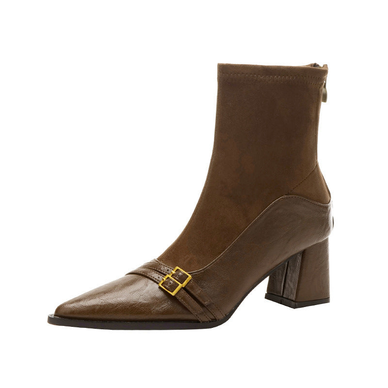 Chic Stretch Pointed Boots by Greta 
