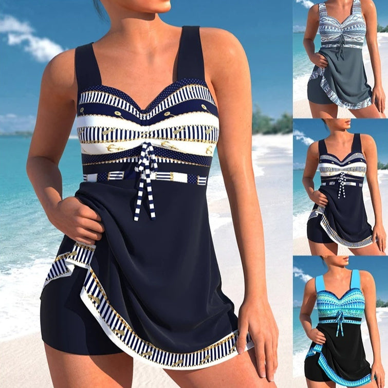 Chic Plus Size Split Skirt Bikini by Greta 