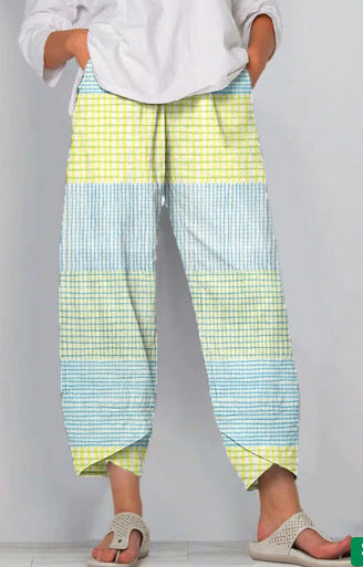 Vibrant Stripe Greta  Cropped Pants