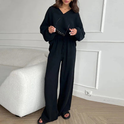 Chic Greta  Loose Fit Long Sleeve Set