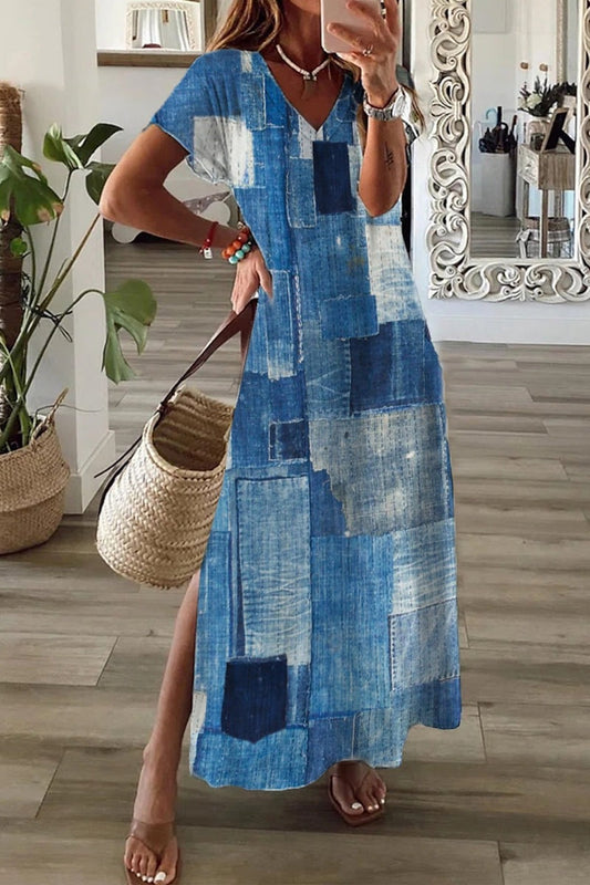 Elegant 3D Print Midi Dress by Greta 