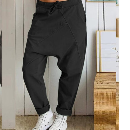 Relaxed Fit Greta  Cotton Harem Pants