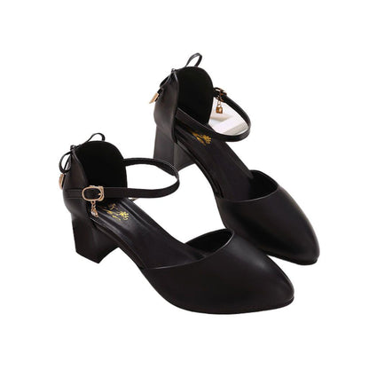 Elegant Chunky Heel Pumps by Greta 