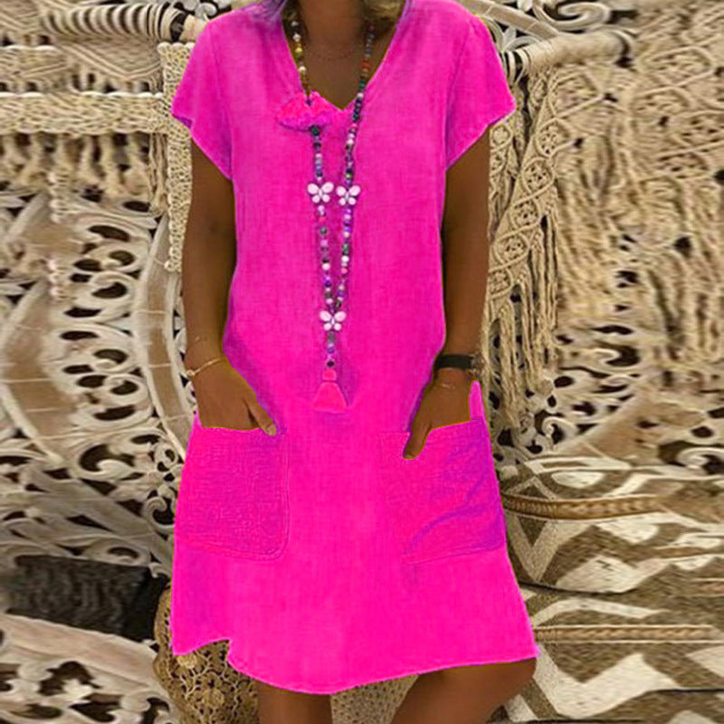 Chic Pocket Midi Dress by Greta 