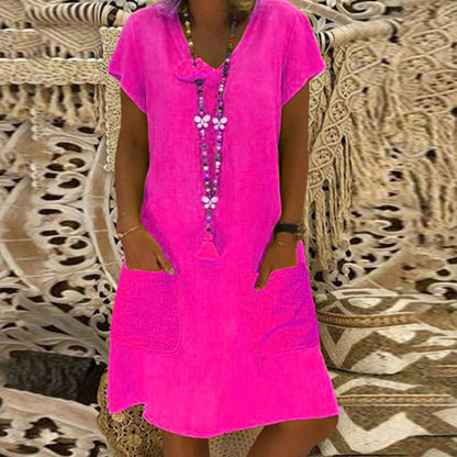 Chic Pocket Midi Dress by Greta 