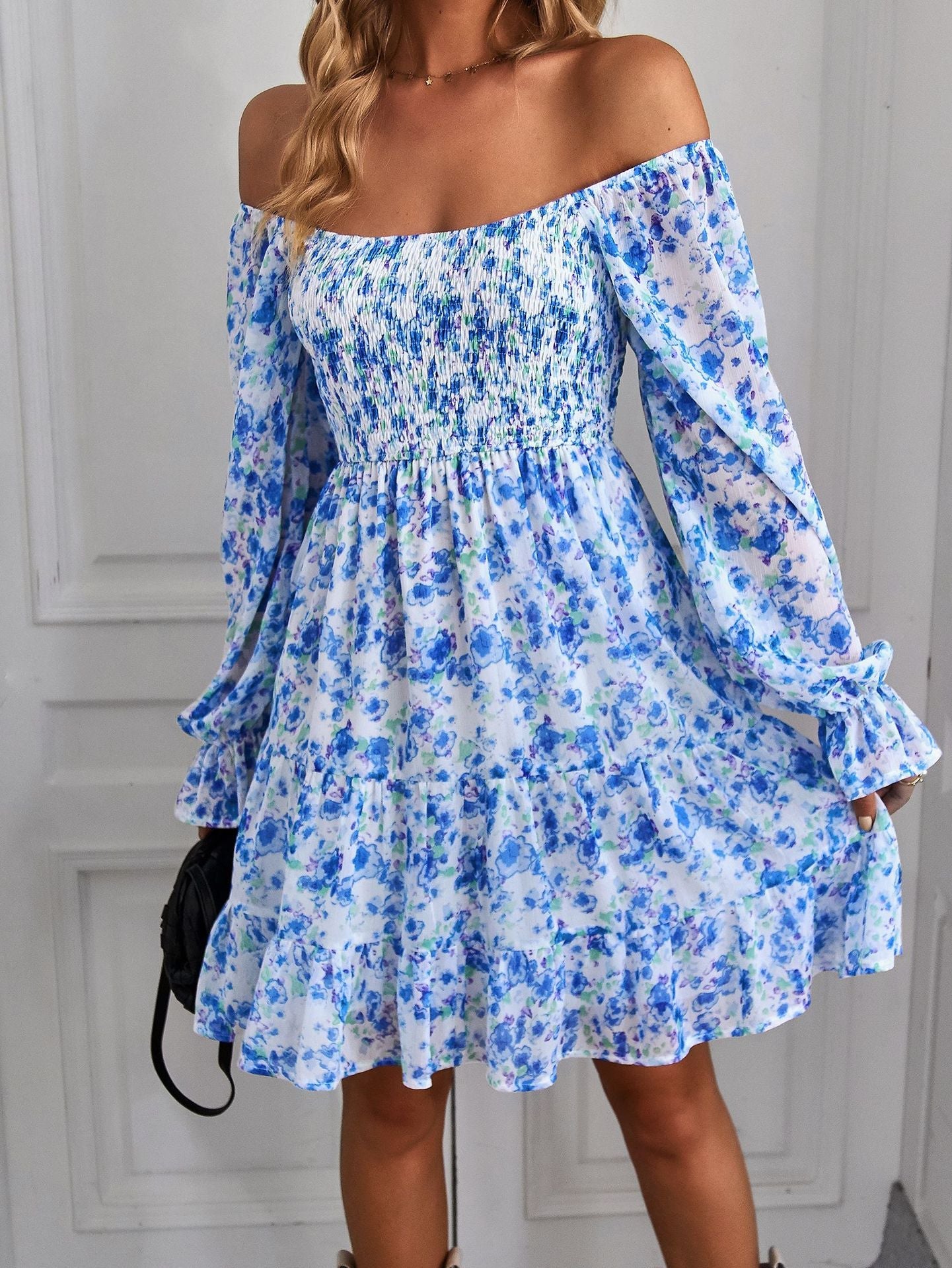 Boho Floral Print Dress Greta 