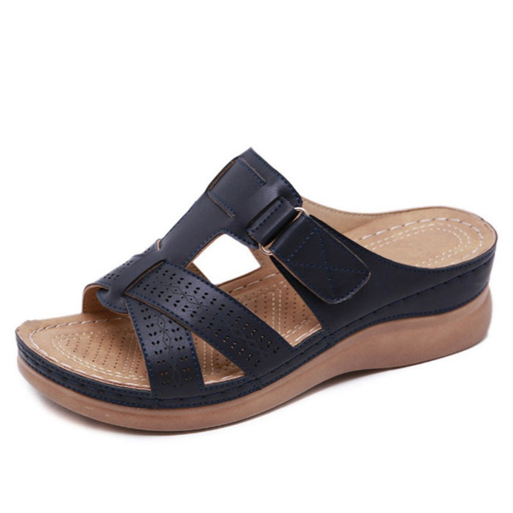 Vintage Wedge Greta  Slip-On Ladies Sandals