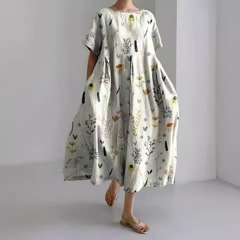 Chic 3D Print Greta  Summer Midi Dress
