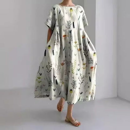 Chic 3D Print Greta  Summer Midi Dress