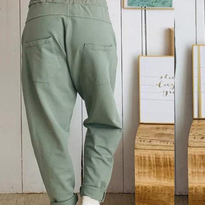 Relaxed Fit Greta  Cotton Harem Pants