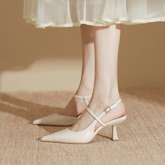 Elegant Greta  Pointed Toe High Heel Sandals