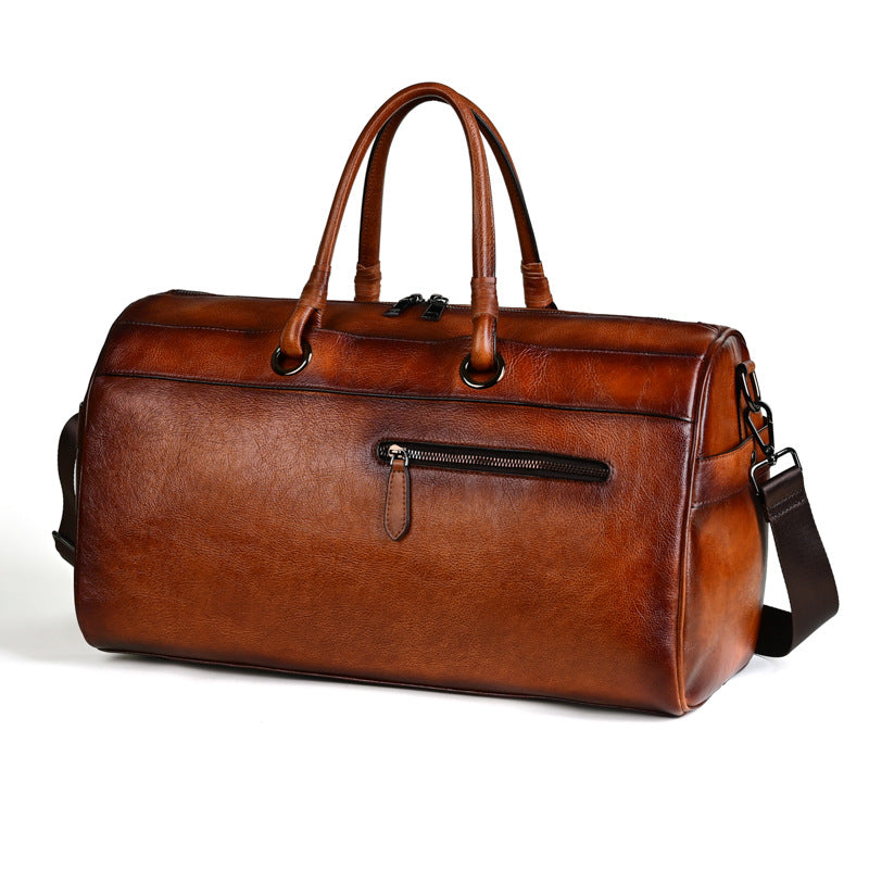 Elegante Reisetasche aus Leder mit Schultergurt – Klassisches Weekender-Design