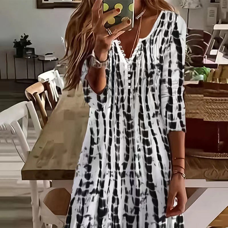 Chic A-Line Greta  Everyday Midi Dress