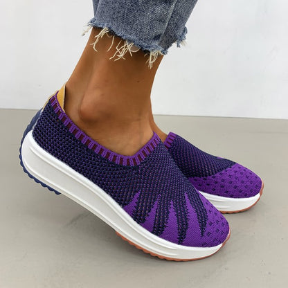 Pinterest-Inspired Greta  Wedge Sneakers