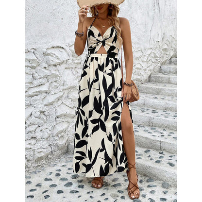 Chic Halterneck Greta  Pleated Midi Dress