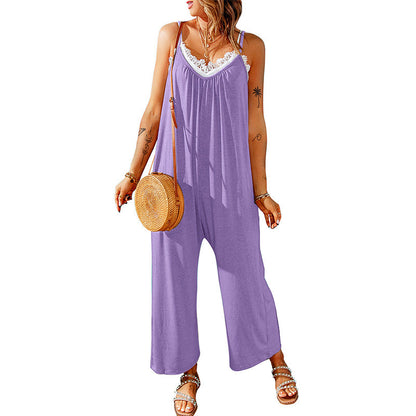 Relaxed Fit Greta  Suspender Jumpsuit