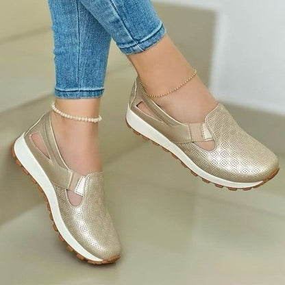 Versatile Greta  Chunky Slip-On Casual Flats