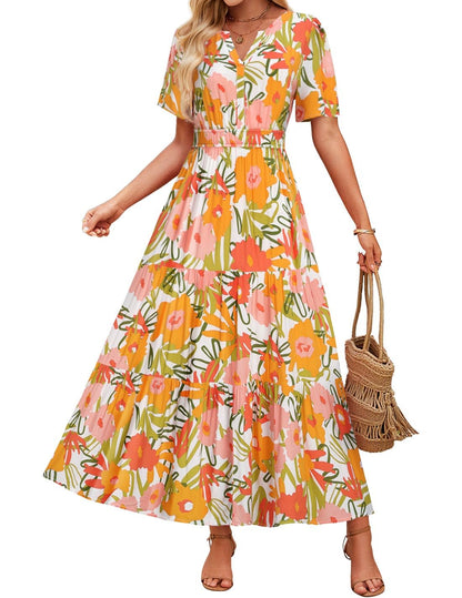 Floral Maxi Dress Greta  Summer Comfort