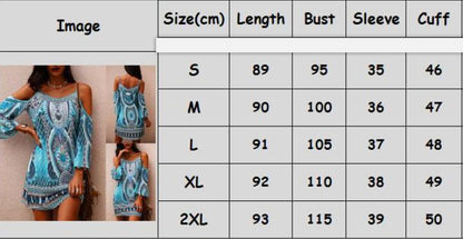Boho Printed Greta  Hollow-Out Summer Dress