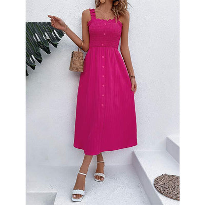 Chic Rose High Waist Dress by Greta 