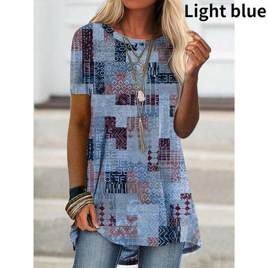 Boho Print Greta  Summer T-Shirt