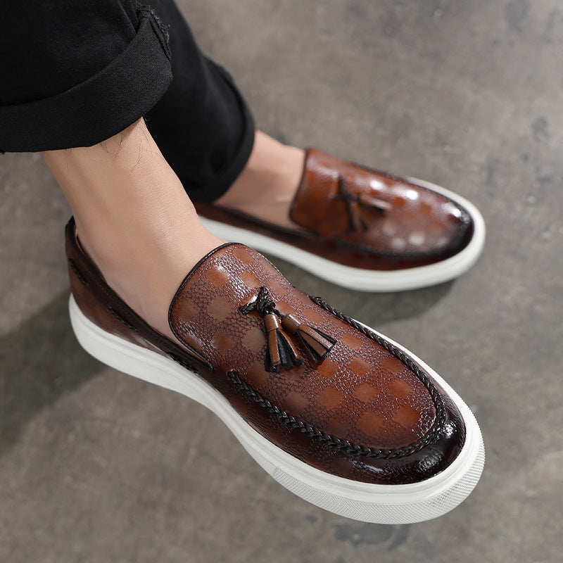 Versatile Greta  Men's Tassel Slip-On Loafers