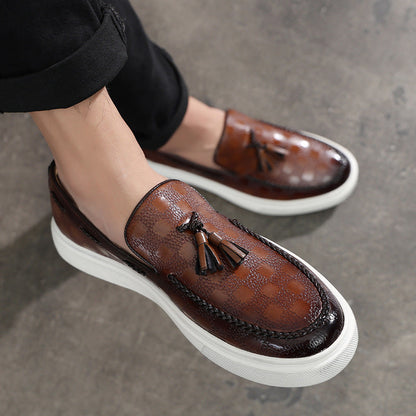 Versatile Greta  Men's Tassel Slip-On Loafers