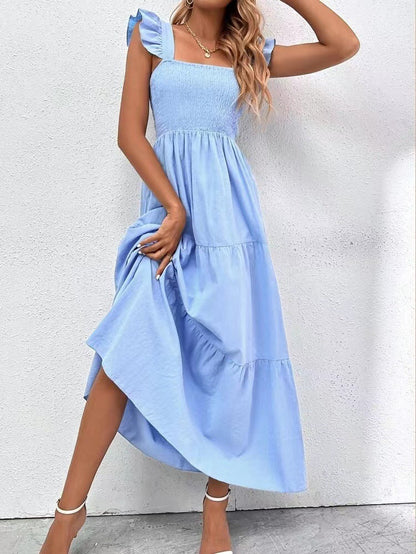 Chic Ruffle Maxi Dress by Greta 